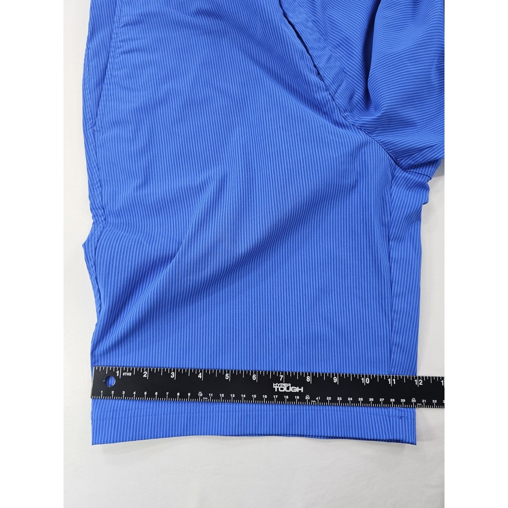 Nike Golf Tour Performance Mens 34 Dri Fit Blue Striped Sport Shorts 639802-404 - Picture 6 of 9